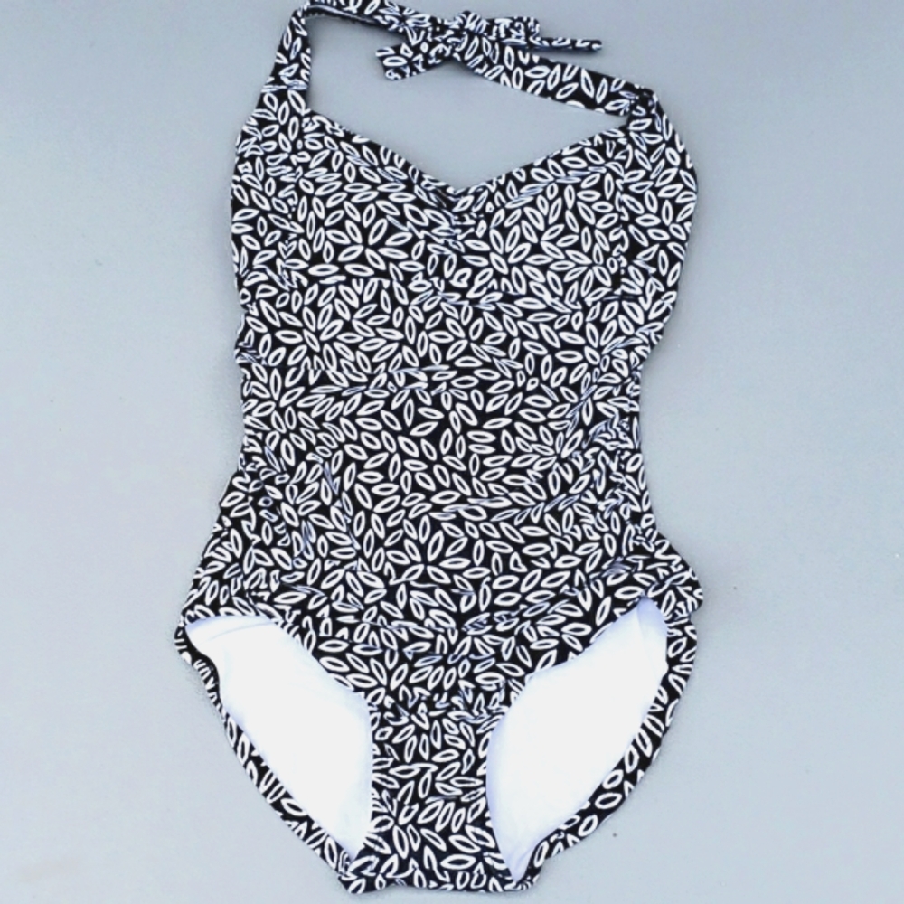 Speedo Halter One Piece Swimsuit Women's Size 12 = Large